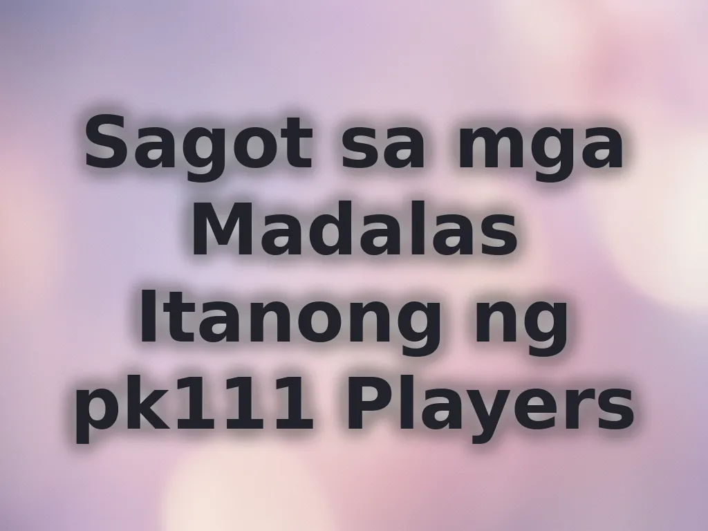 Mga sagot sa tanong ng players